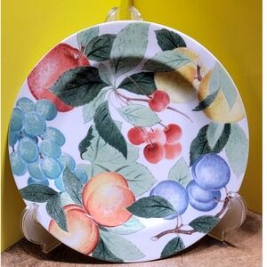 Studio Nova Orchard Jewels Fruit Fine China Dinner Plates Y0253 Set of 2 10.75in